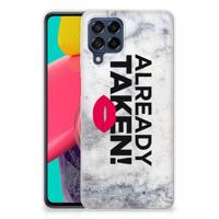 Samsung Galaxy M53 | Siliconen hoesje | met naam Already Taken White