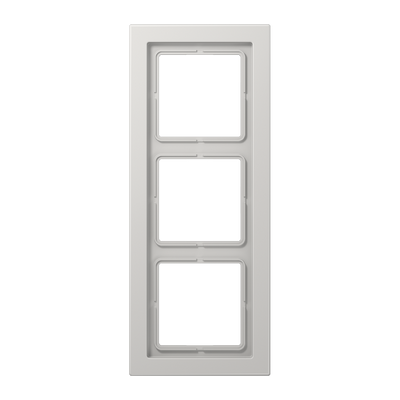 Jung LS Design Afdekraam Licht Grijs 3-voudig Duroplast