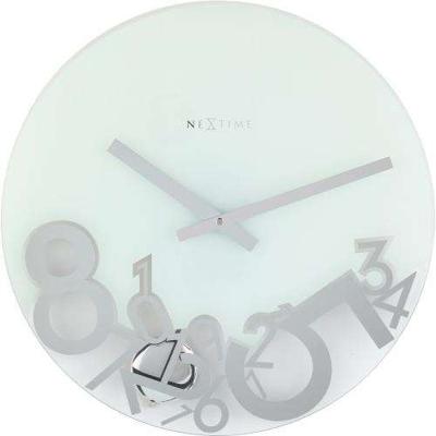 NeXtime klok 8115 Dropped, Ø43 cm, Wall, Silver
