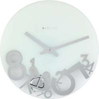 NeXtime klok 8115 Dropped, Ø43 cm, Wall, Silver