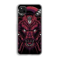 Hell Hound and Serpents: Google Pixel 4a Transparant Hoesje
