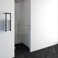 BRAUER Void nisdeur helder glas 70x200 omkeerbaar incl. glascoating PVD RVS-kleurig geborsteld GS-VON1H70200NG
