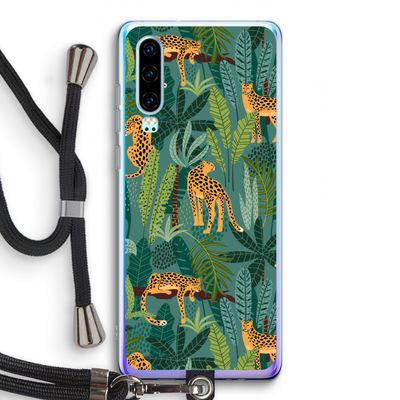 Luipaard 2: Huawei P30 Transparant Hoesje met koord