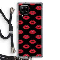 Lips: Samsung Galaxy A42 5G Transparant Hoesje met koord Lips: Samsung Galaxy A42 5G Transparant Hoesje met koord