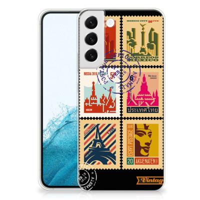 Samsung Galaxy S22 Plus | Silliconen Back Cover | Postzegels