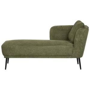 Beliani-ARTHEZE-Chaise longue-Donkergroen-Rechtszijdig-Polyester