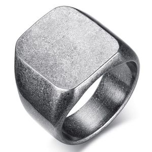 Stalen zegelring van Mendes Used Look-21.5mm