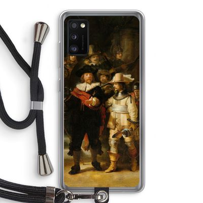 De Nachtwacht: Samsung Galaxy A41 Transparant Hoesje met koord