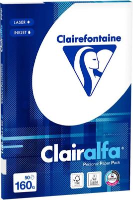 A4 papier 160 gram pak 50 vel Clairefontaine Clairalfa