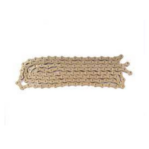 Sunrace cn12h ketting, 1/2 x 11/128 12-speed, 126links hollow pin. goud