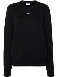 Off-White sweat en coton à logo Arrow brodé - Noir