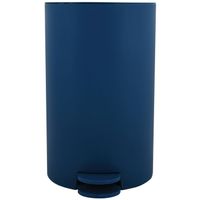 MSV kleine pedaalemmer - kunststof - marine blauw - 3L - 15 x 27 cm - Badkamer/toilet - Pedaalemmers - thumbnail