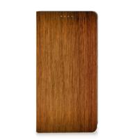 Samsung Galaxy S24 Book Wallet Case Donker Hout - thumbnail
