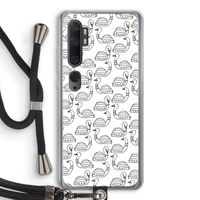 Zwanen: Xiaomi Mi Note 10 Transparant Hoesje met koord