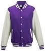 Just Cool JH043 Varsity Jacket - Purple - XXL