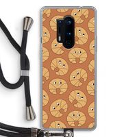 Croissant: OnePlus 8 Pro Transparant Hoesje met koord