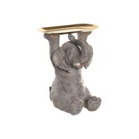 Decoratieve figuren Home ESPRIT Grijs Gouden Olifant 30,5 X 23 X 34,5 CM