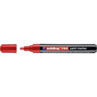 Paintmarker edding 790 alcoholbasis 2-3mm rood