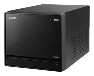 Shuttle XPC cube Barebone SH570R8 - S1200, Intel H570, 1x PCIe X16, 1x PCIe X4, 2x LAN,1x HDMI, 2x DP, 4x 3.5" HDD bays