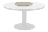 Apple Bee | Lazy Susan Melville Ø60 cm | Sintered Stone Top Light Grey