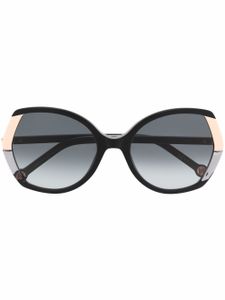 Carolina Herrera lunettes de soleil à monture oversize - Noir