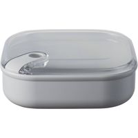 Omada - Pull Box Lunchbox Vierkant Laag 1 liter - Polypropyleen - Grijs - thumbnail