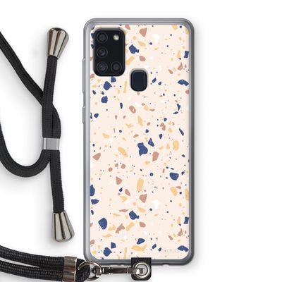 Terrazzo N°23: Samsung Galaxy A21s Transparant Hoesje met koord
