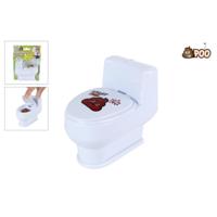 Poo toilet met drol waterspuitend 10cm