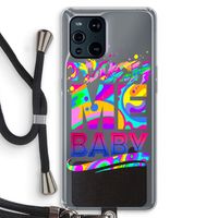Touch Me: Oppo Find X3 Transparant Hoesje met koord