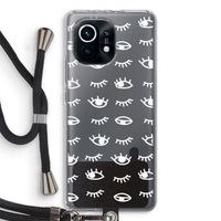 Eye pattern #3: Xiaomi Mi 11 Transparant Hoesje met koord