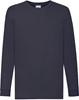 Fruit Of The Loom F240K Kids´ Valueweight Long Sleeve T - Deep Navy - 116