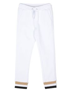 BOSS Kidswear pantalon de jogging à rayures - Blanc