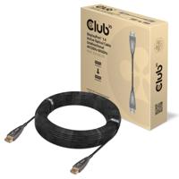 Club 3D displayport 1.4 active optical unidirectional kabel (zwart, 20 meter, 4k 120hz, 8k 60hz)
