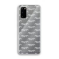 Wimpers: Samsung Galaxy S20 Transparant Hoesje