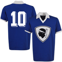 Bastia Retro Voetbalshirt 1978 + 10 (Papi) Bastia Retro Voetbalshirt 1978 + 10 (Papi)
