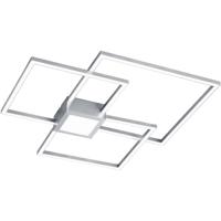 LED Plafondlamp Vierkant 38W - Warm Wit 3000K - Dimbaar - Mat Nikkel