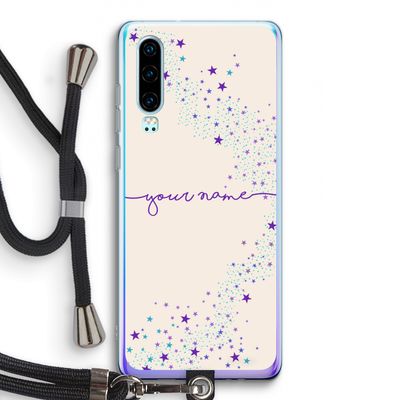 Sterren: Huawei P30 Transparant Hoesje met koord
