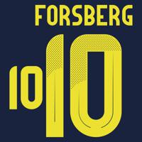Forsberg 10 (Officiële Zweden Away Bedrukking 2024-2025)