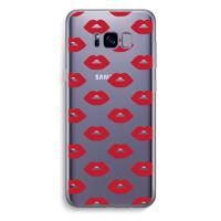 Lips: Samsung Galaxy S8 Plus Transparant Hoesje - thumbnail