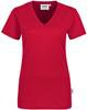 Hakro 126 Women's V-neck shirt Classic - Red - 4XL