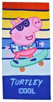 Peppa Pig handdoek skating 70 x 140 cm