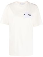 JW Anderson t-shirt en coton à logo brodé - Tons neutres