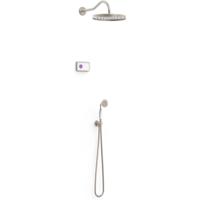Regendouche set electronisch Tres Shower Technology Classic | Inbouw | Thermostaatkraan | 2-weg | Vintage | RVS look
