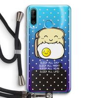 Sleep All Day: Huawei P30 Lite Transparant Hoesje met koord