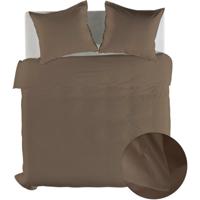 Dekbedovertrek Percale - (x240 cm) - Taupe Percale katoen - Dessin: Effen - Yellow Suites - Dekbed-Discounter.nl