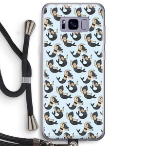 Zeemeermin: Samsung Galaxy S8 Plus Transparant Hoesje met koord