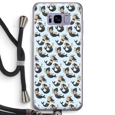 Zeemeermin: Samsung Galaxy S8 Plus Transparant Hoesje met koord