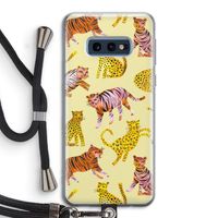 Cute Tigers and Leopards: Samsung Galaxy S10e Transparant Hoesje met koord