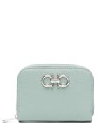 Ferragamo portefeuille Gancini en cuir - Vert Ferragamo portefeuille Gancini en cuir - Vert