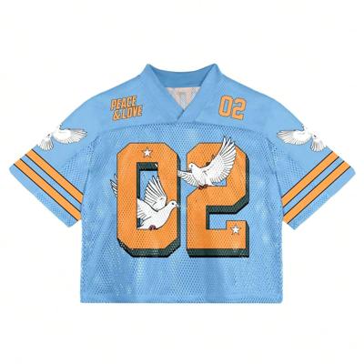 Men's V-Neck Letter Print Loose Fit Knitted Casual T-Shirt XL